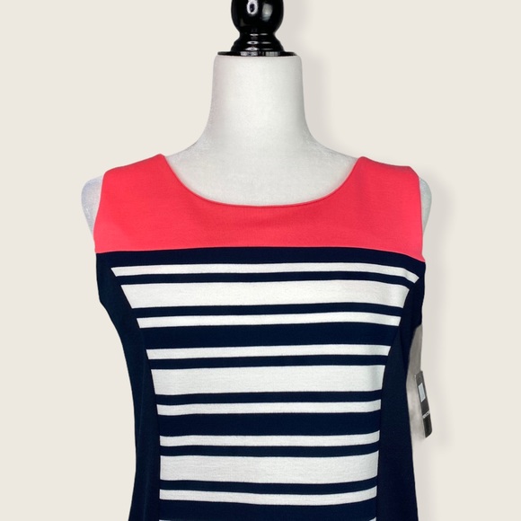 NWT Point Zero Striped Mini Navy/White Dress Small - Picture 5 of 13